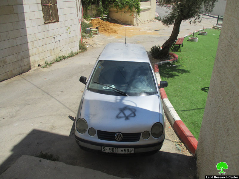 Israeli Settlers Sabotage Palestinian Properties in Haris Village
