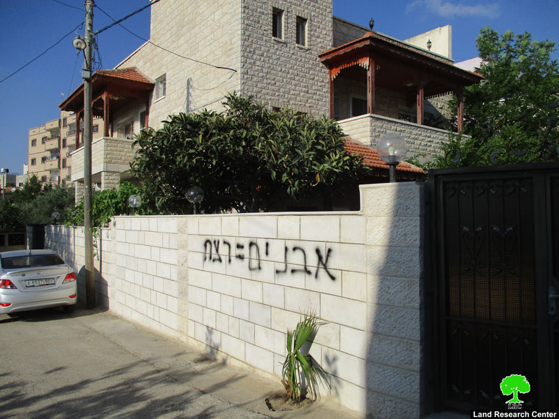 “Price tag” gang carries out a new attack on Palestinian properties – Deir Istiya / Salfit governorate