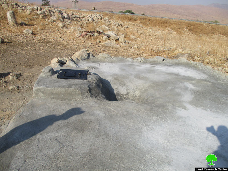 منع ترميم  بئر لجمع المياه في منطقة ” أم الزوقا” في الأغوار الشمالية / محافظة طوباس