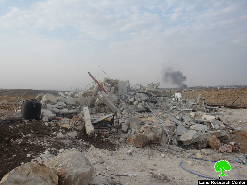 هدم مسكناً في قرية جبارة / محافظة طولكرم