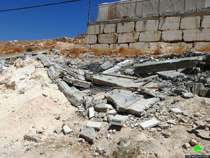The Israeli occupation demolish a Mosque and Two rooms in Jabal Jouhar / south Hebron