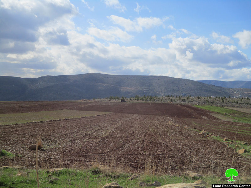Confiscating 5 tractors in Umm Al-Qaba / Tubas governorate