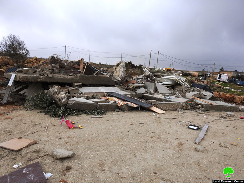 Demolishing a house in Ar-Rafai’a east Yatta / Hebron governorate