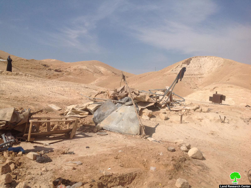 الانتهاكات الإسرائيلية في ظل كورونا: هدم خيام سكنية وزراعية في منطقة واد القلط / محافظة أريحا