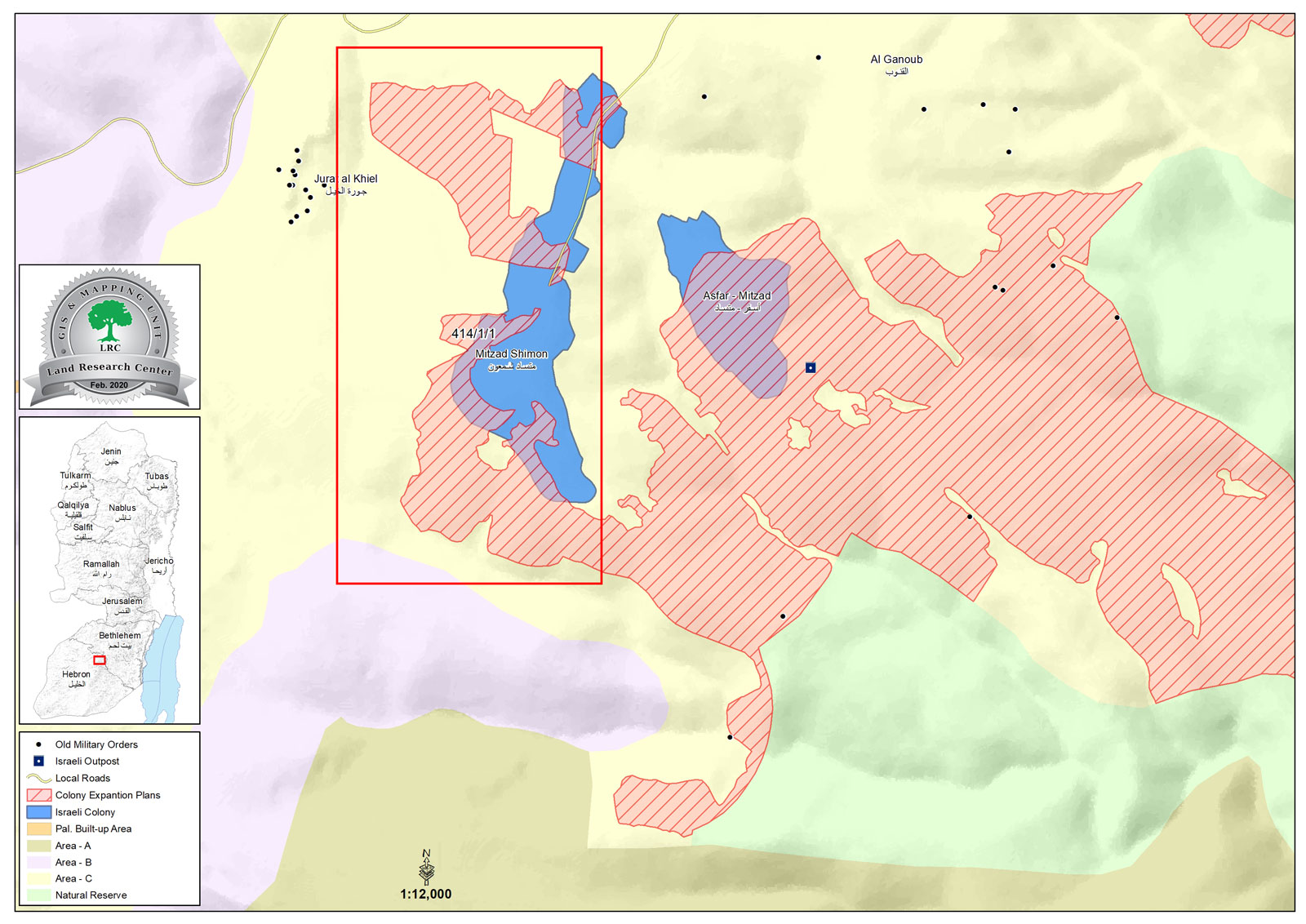 Israel released a new scheme to expand Asfer settlement