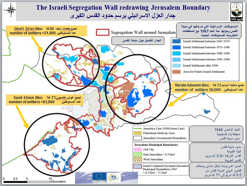 INFO-GRAPH: The Israeli Segregation Wall redrawing Jerusalem Boundary