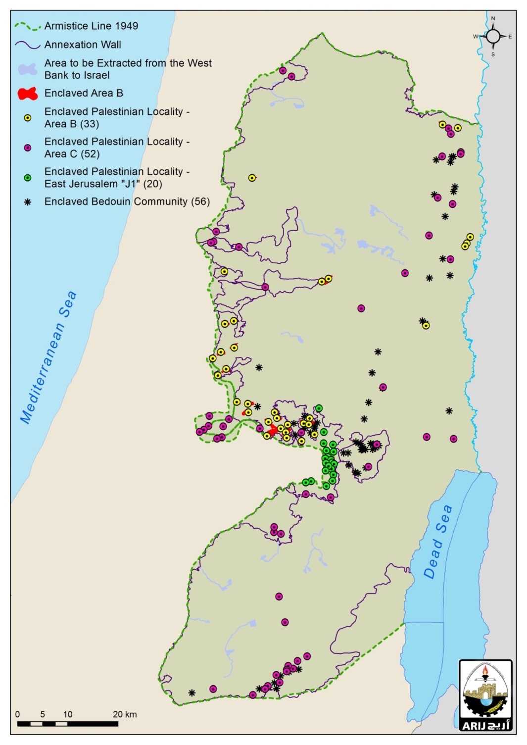 INFOGRAPH – The Palestinian enclaves under Trump Plan
