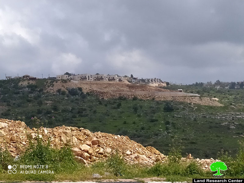 مستعمرة “بركان” الإسرائيلية تواصل تجريف الأراضي في قرية سرطة / محافظة سلفيت