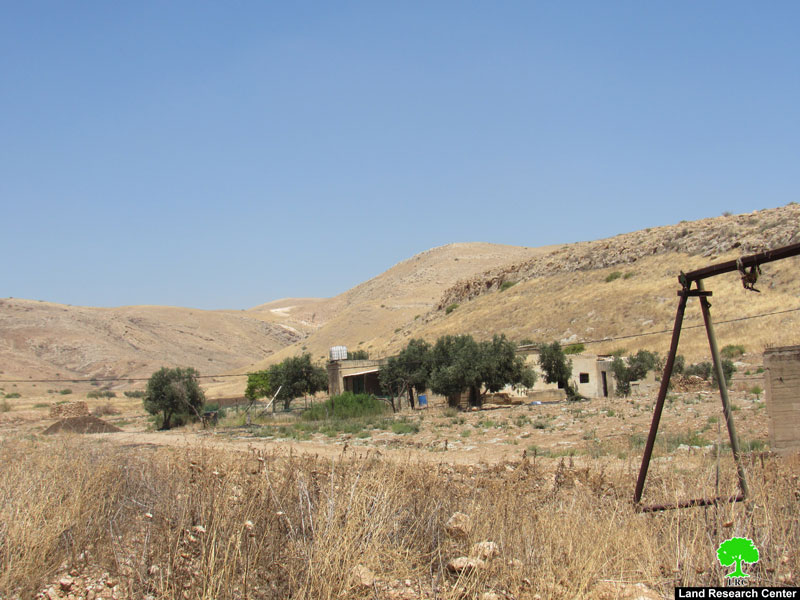 A notice targets a residential room in Khirbet Humsa At-Tehta / The northern Jordan Valley