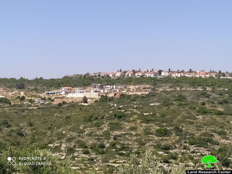 الشروع بإقامة حي استعماري جديد في محيط مستعمرة ” حفات يائير” على أراضي سلفيت