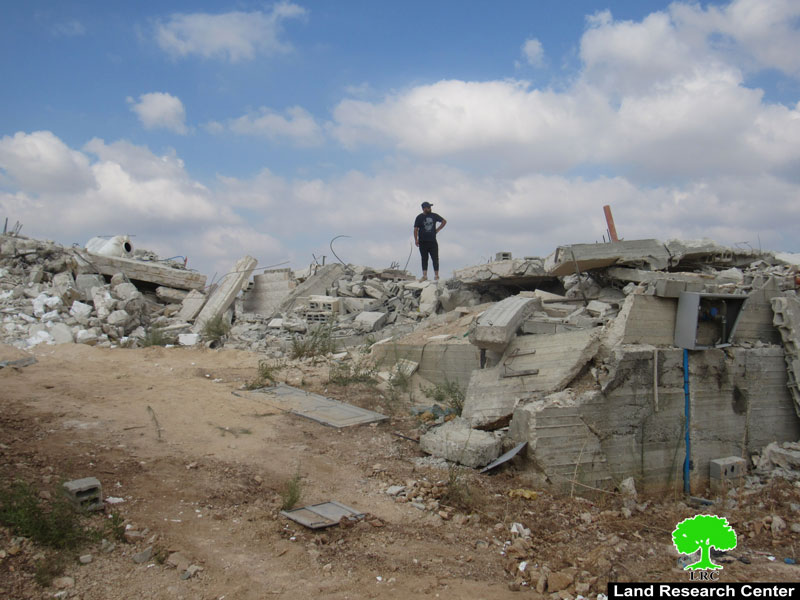 هدم صالة أفراح في قرية جبارة بمحافظة طولكرم