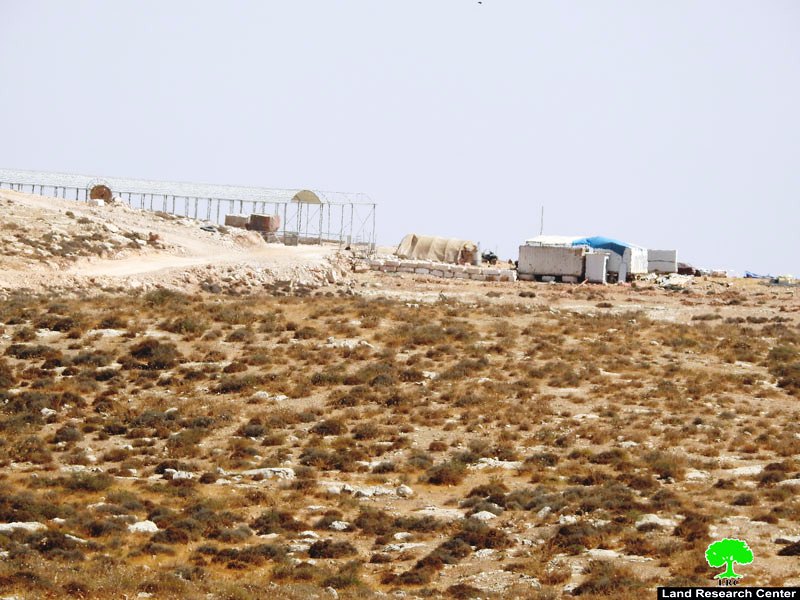 Settlers establish a new outpost on citizens’ lands, east of Yatta, Hebron Governorate.