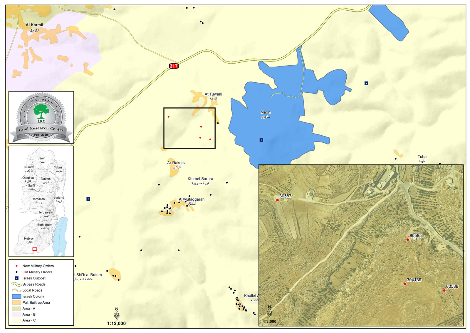 Demolition notices for rooms and agricultural facilities in At-Tawani village – East Yatta / South Hebron