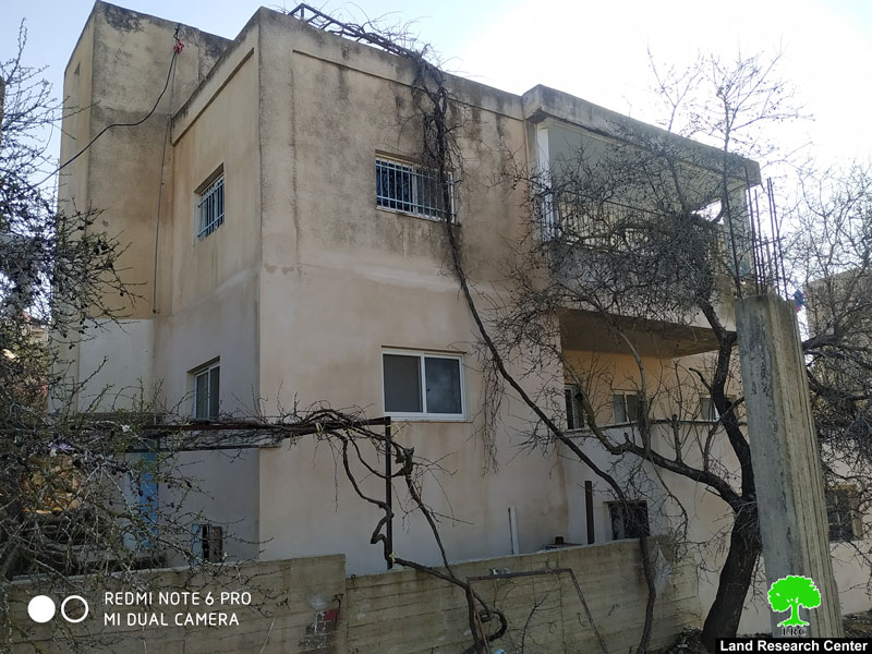 The Israeli Occupation demolishes a house belong to Qassam Barghuthi in Kubar village / Ramallah governorate