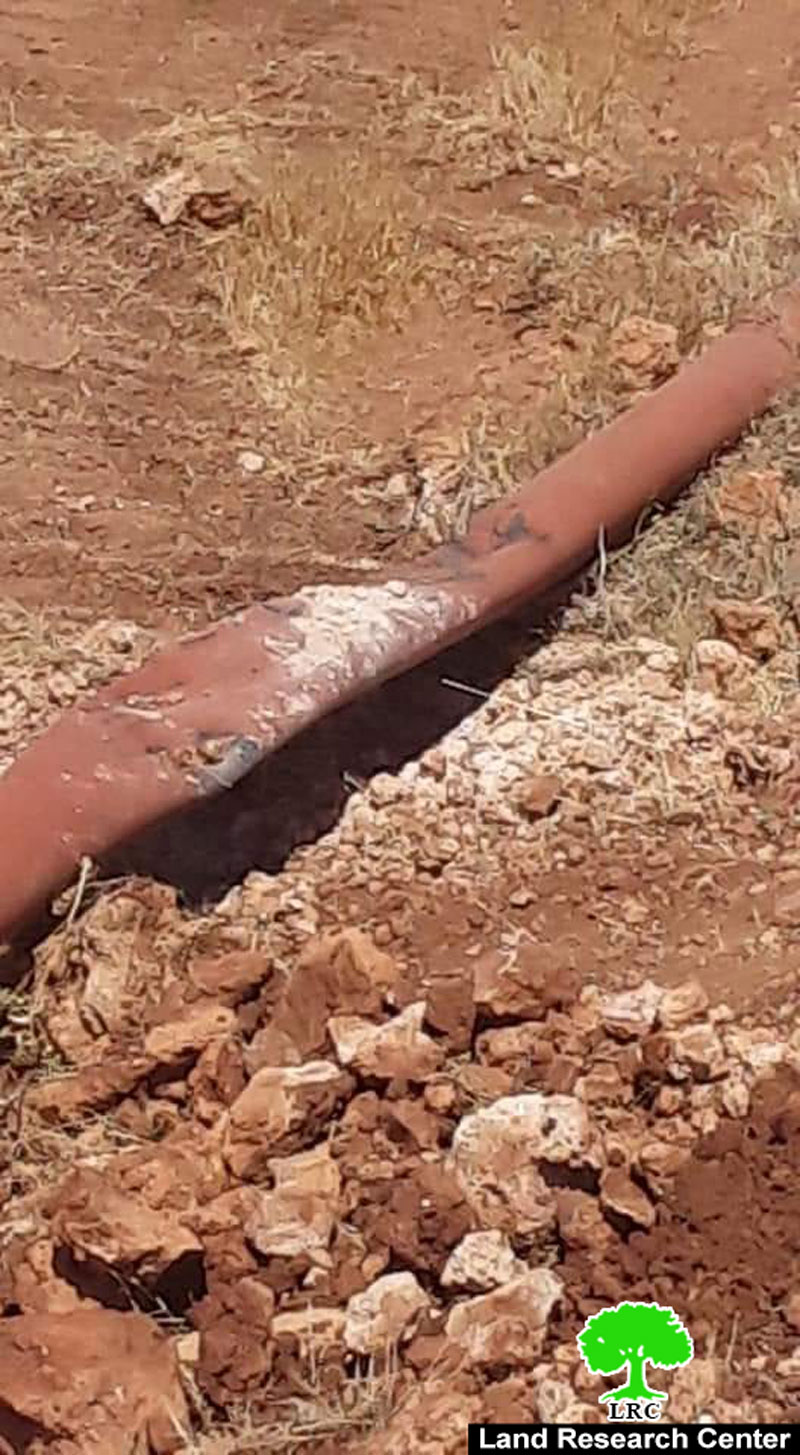 Israeli Forces Sabotage Water Pipelines in Bardala / Tubas Governorate