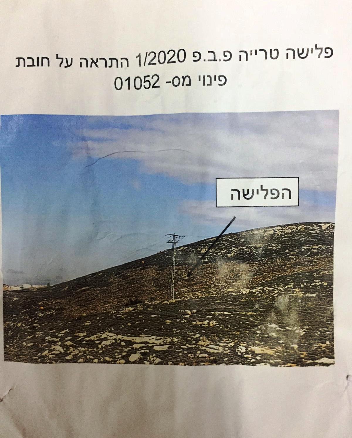 The occupation uproots and confiscates 300 olive Seedlings in Sa’ir town/ northeast Hebron