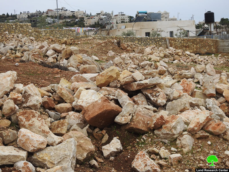 Ravaging a plot in Bettir town / Bethlehem governorate