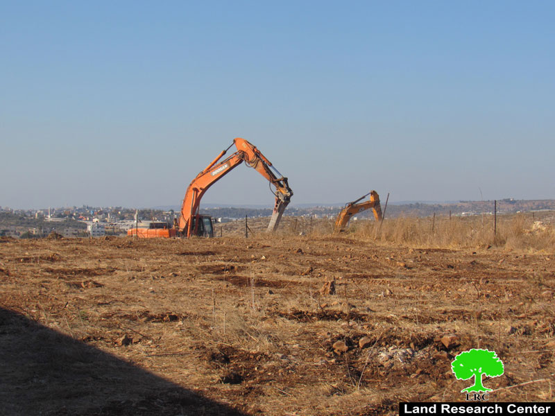Ravaging and Opening a road south Shufa village / Tulkarm governorate