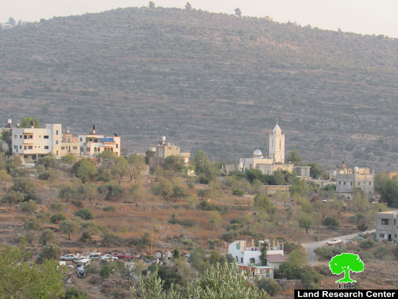 Stop work notice of a  water network in Marda village, Salfit Governorate