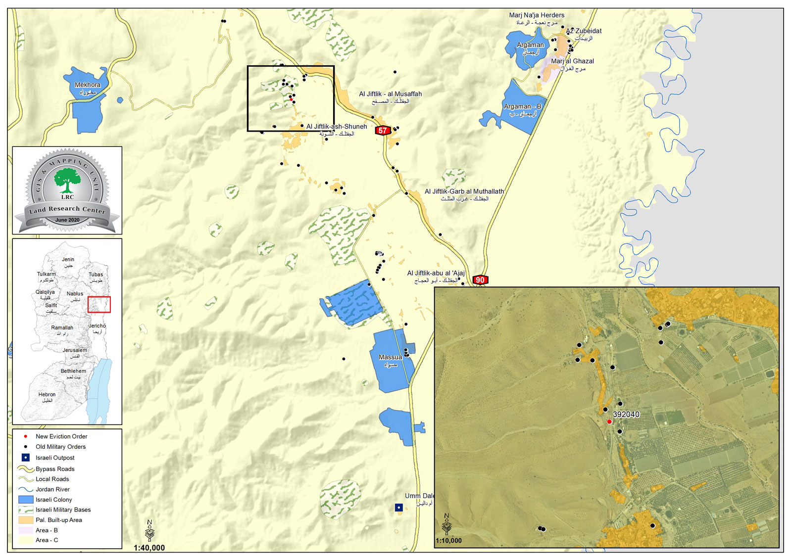 Eviction Notice for Palm Grove in Aj-Jiftlik village / North Jericho