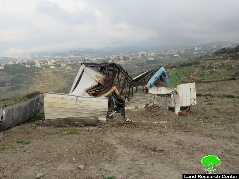 Colonists Demolished an Agricultural Room in Jit Village \ Qalqilya governorate
