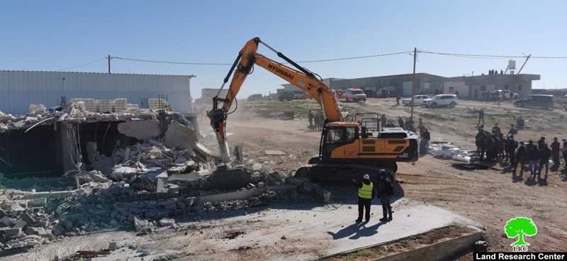 The Occupation Demolishes Residences and Agricultural Facilities around Yatta town / South Hebron