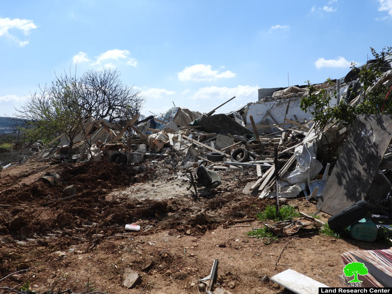 هدم غرفتين زراعيتين في بلدة الخضر بمحافظة بيت لحم