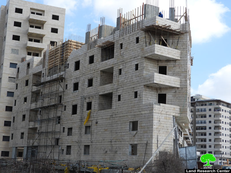 إخطار 6 مساكن بوقف العمل والبناء في بلدة الخضر / محافظة بيت لحم