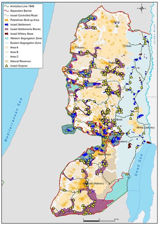 The Israeli Outposts, spiking what is left of the Peace Process
