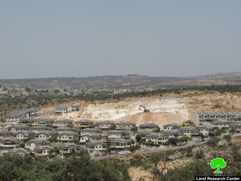 The Israeli Occupation Authorities Ravage Vast areas of Mas-ha land/ Salfit Governorate