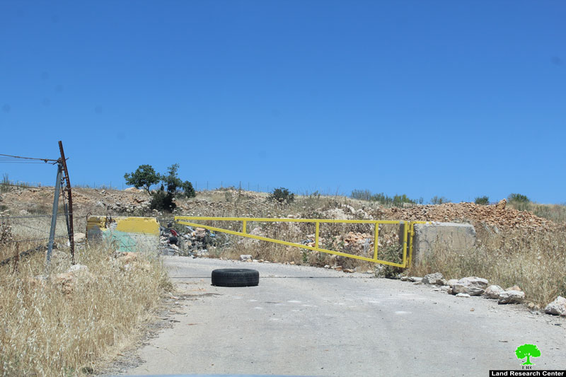 The Occupation Installed military gates in Sa’ir and Halhul towns/ north Hebron