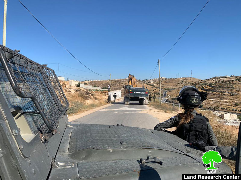 The Israeli Occupation Demolishes Agricultural Facilities in Bani Na’im/ Hebron Governorate