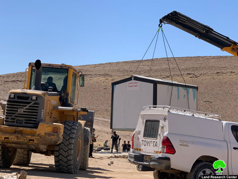 The Occupation Confiscated A Clinic from Khirbet Umm Qussa East Yatta / Hebron Governorate