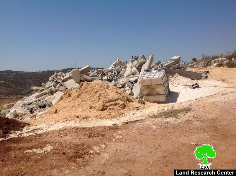 هدم منزلاً قيد الإنشاء في بلدة بروقين غرب سلفيت