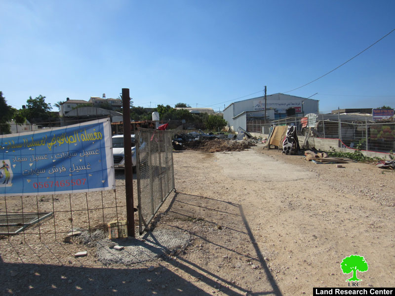 Demolition of a Car Wash and Threatening Another Structure in Jinsafut village / Qalqilya
