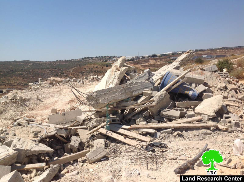 Demolishing an Under Construction House in Bruqin  / West Salfit