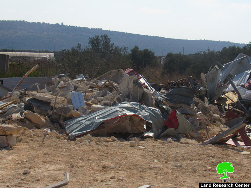 The Civil Administration Demolishes a Store in Ya’bad town / Jenin Governorate