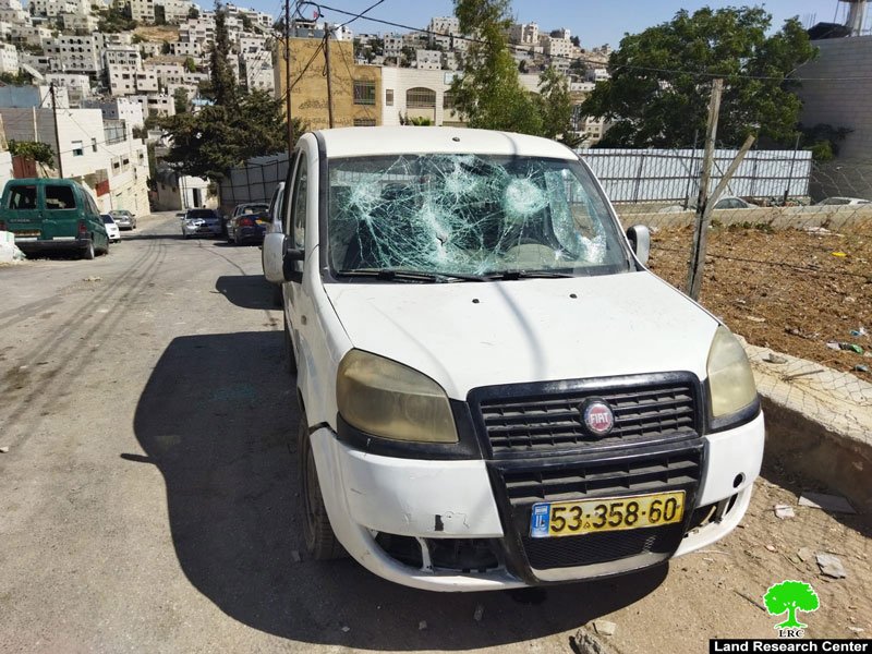 Colonists Attack Palestinian Vehicles in Hebron Governorate