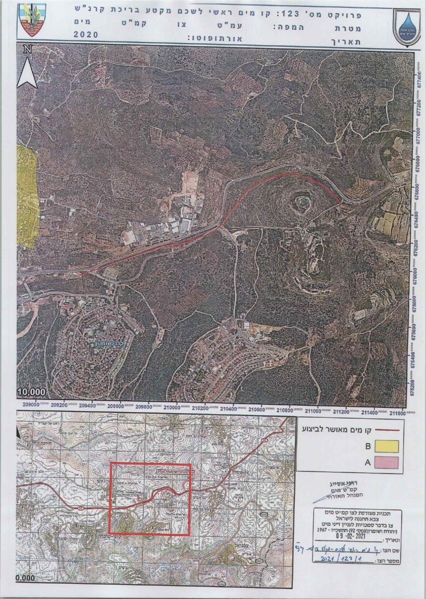 New Water Line Pipes Installed East Qalqilya