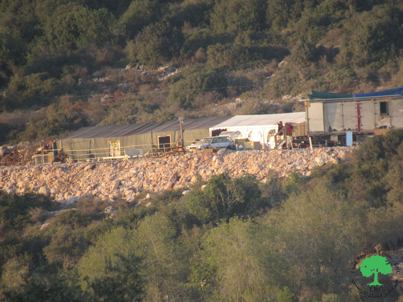الشروع في إقامة بؤرة استعمارية جديدة على أراضي بلدة ديرستيا / محافظة سلفيت