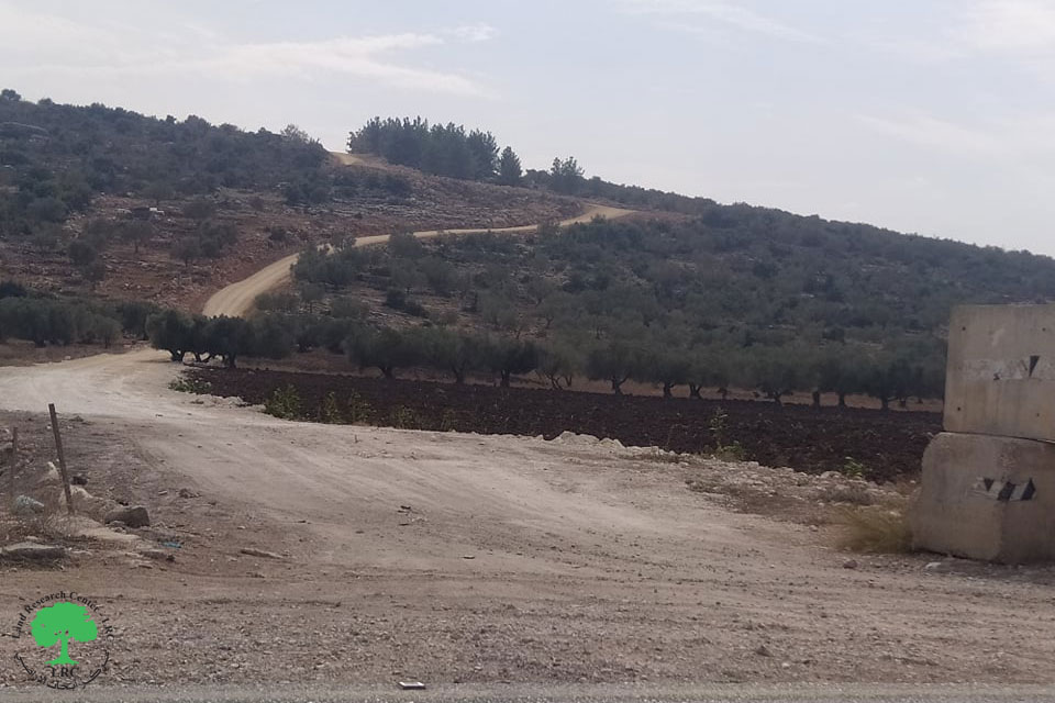 Israeli Colonists Take Over an Agricultural Road in Ya’bad town / Jenin Governorate