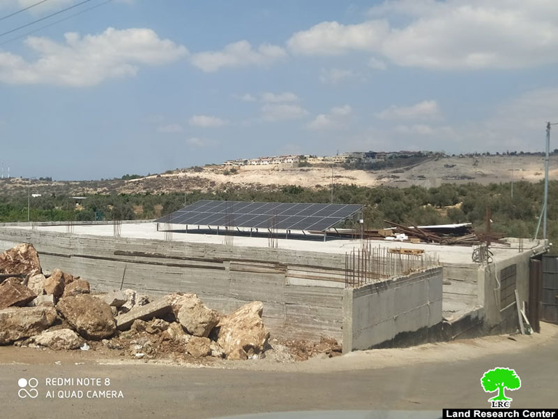 Halt of Work Order for a Shop in An-Nabi Elyas village / East Qalqilya