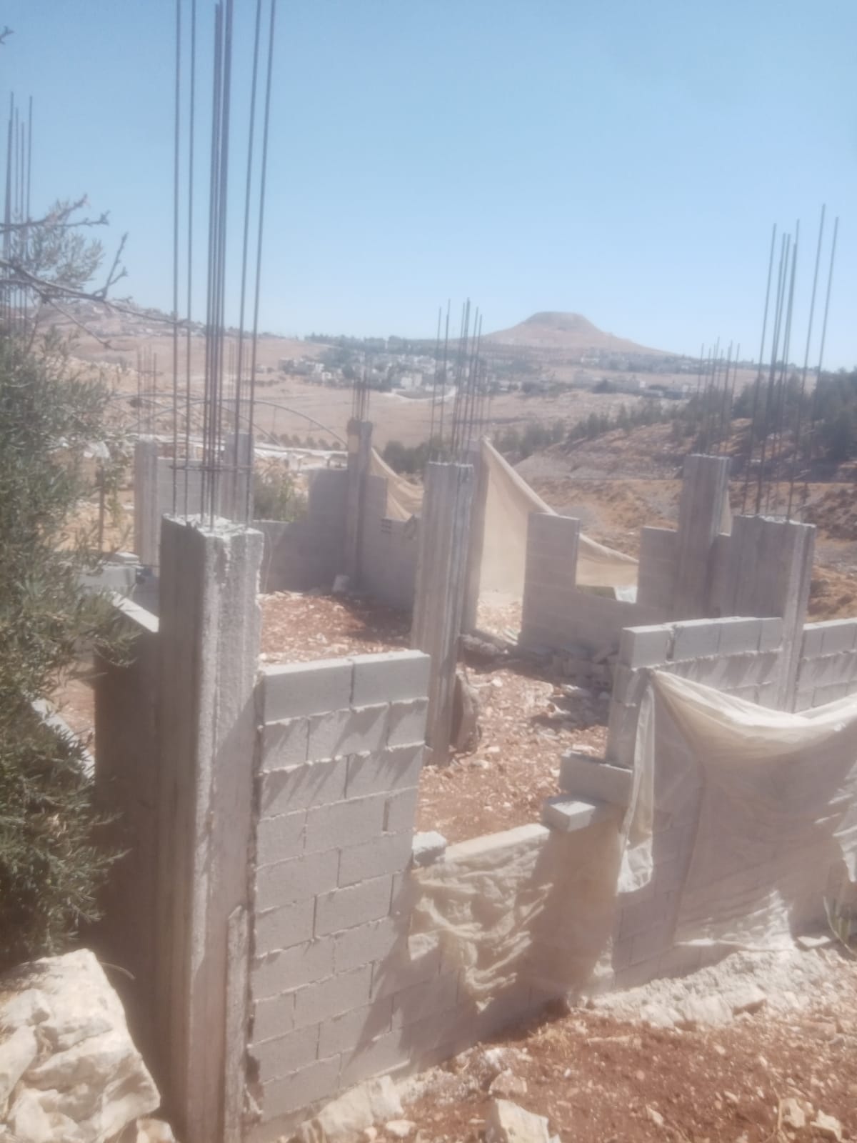 The Israeli Occupation Forces Demolished an Under Construction House in Janatah / Bethlehem Governorate