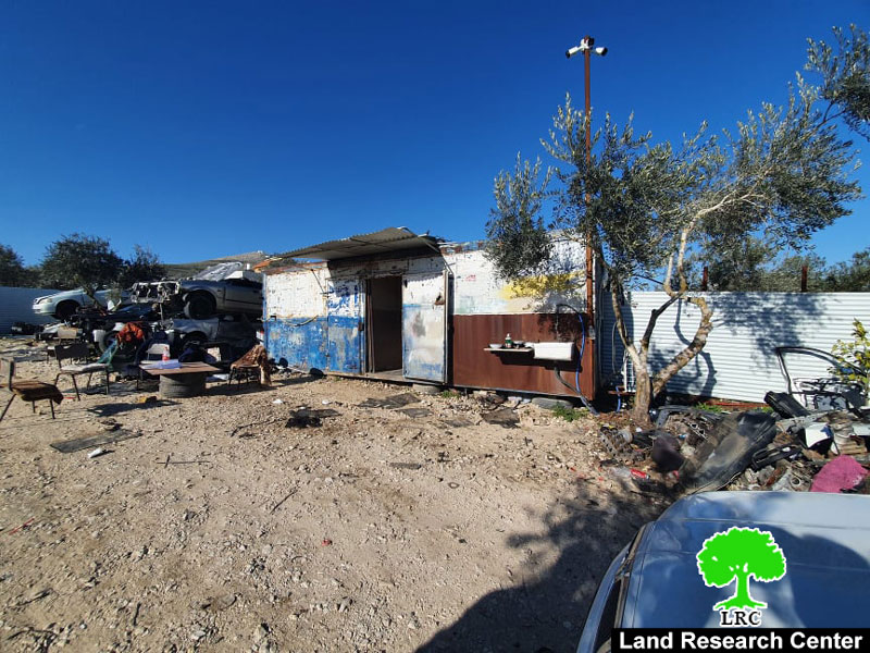 Halt of Work Order Target a Store in Huwwara town / Nablus governorate