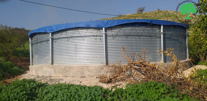 Removal Notice for a Water Reservoir in Furush Beit Dajan /northeast Nablus