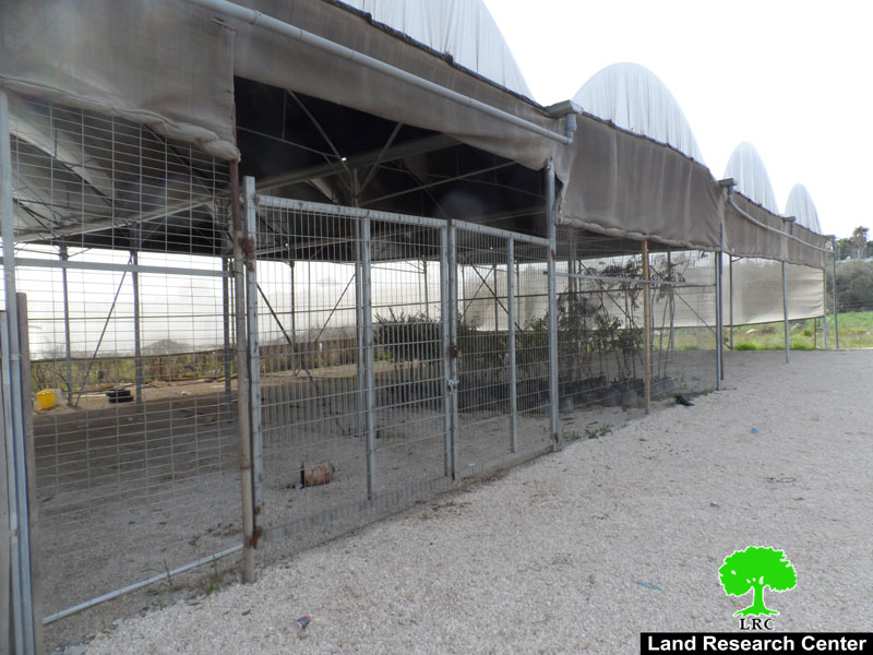 إخطارات بهدم منشأة زراعية على المدخل الشرقي لمدينة قلقيلية