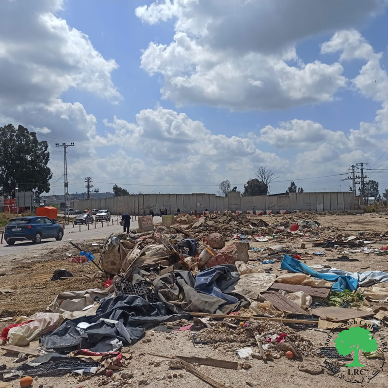 The Occupation Demolished Kiosks in Irtah village /West Tulkarm