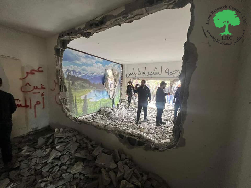 Under Security Claims , the Occupation Leveled two houses in Sila Al-Harithiya / Jenin governorate