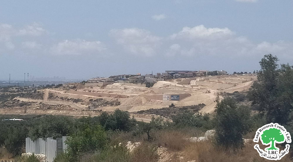 الاحتلال الإسرائيلي يواصل تجريف الأراضي الفلسطينية لصالح توسعة مستعمرة “تسوفيم” في بلدة جيوس / محافظة قلقيلية