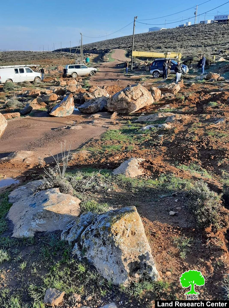Colonists destroy a wall and Sabotage plants in ‘Awad Family lands In Qawawis / south Hebron